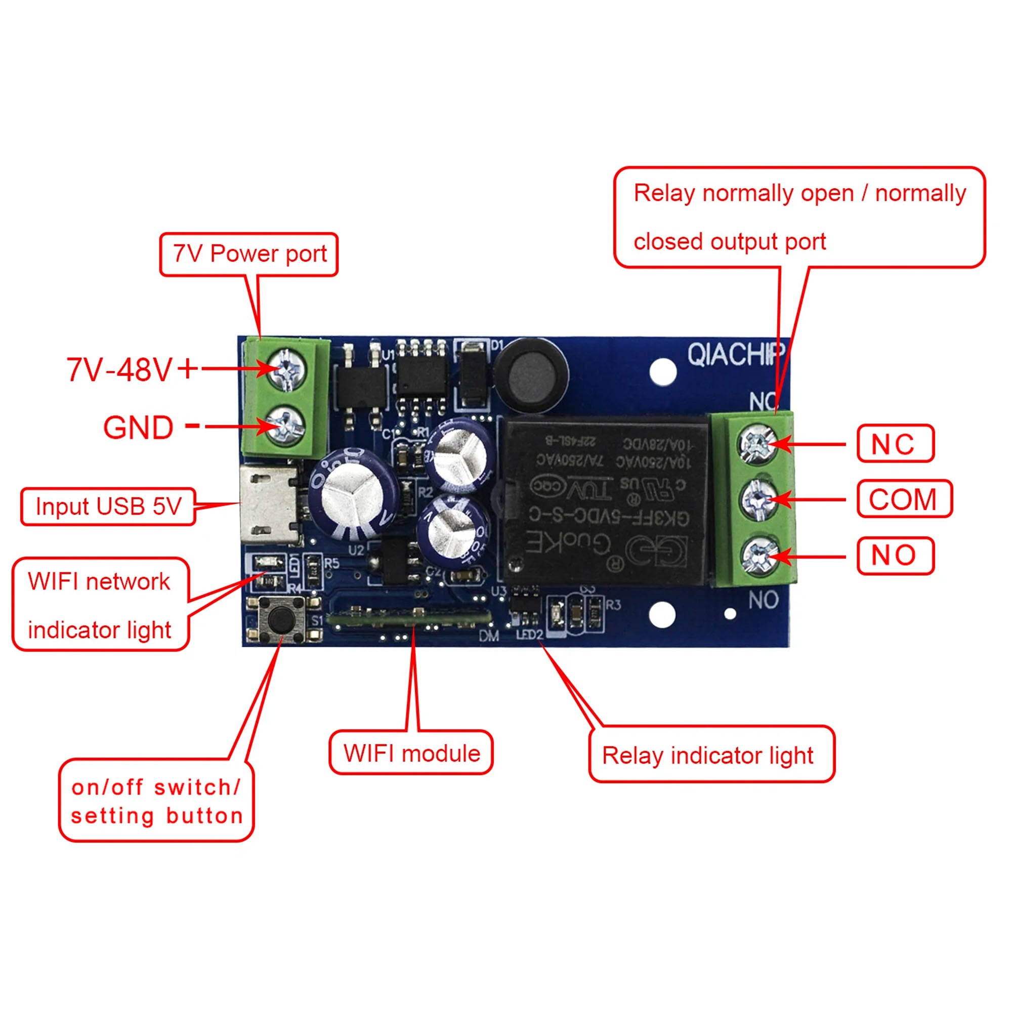 12v Ewelink 1ch smart wifi DC switch for electric rimlock or gate lock or digital circuits