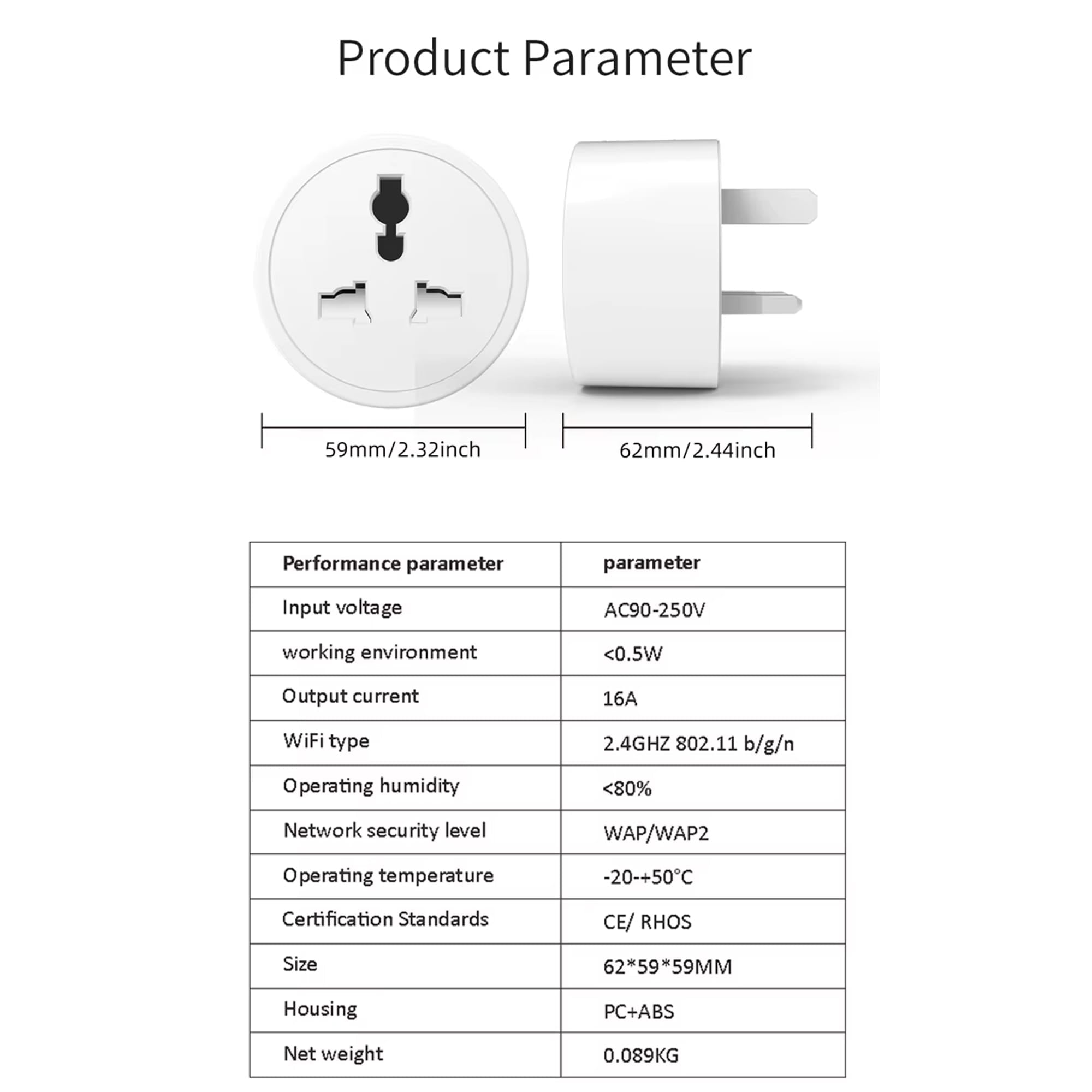 20A 3Pin Smart Wifi Plug Power Moniter Smart Socket energy moniter EU UK AC100-240V Power Outlet, Alexa Google Home Voice Control, For Tuya Smart Life APP Maximustronics