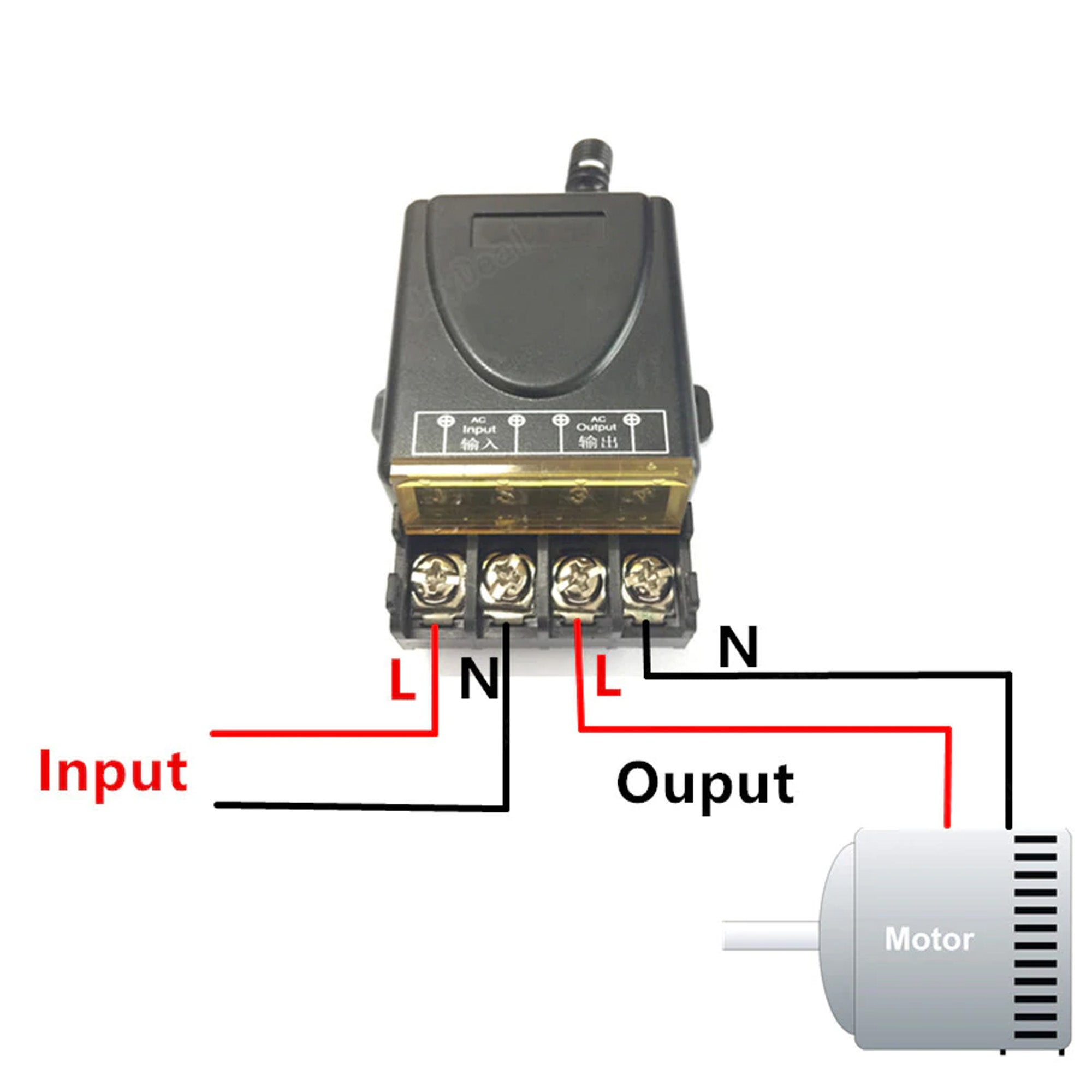 30A 220V RF433mhz remote control switch 6600W for Heavy load heater geyser motor water pump