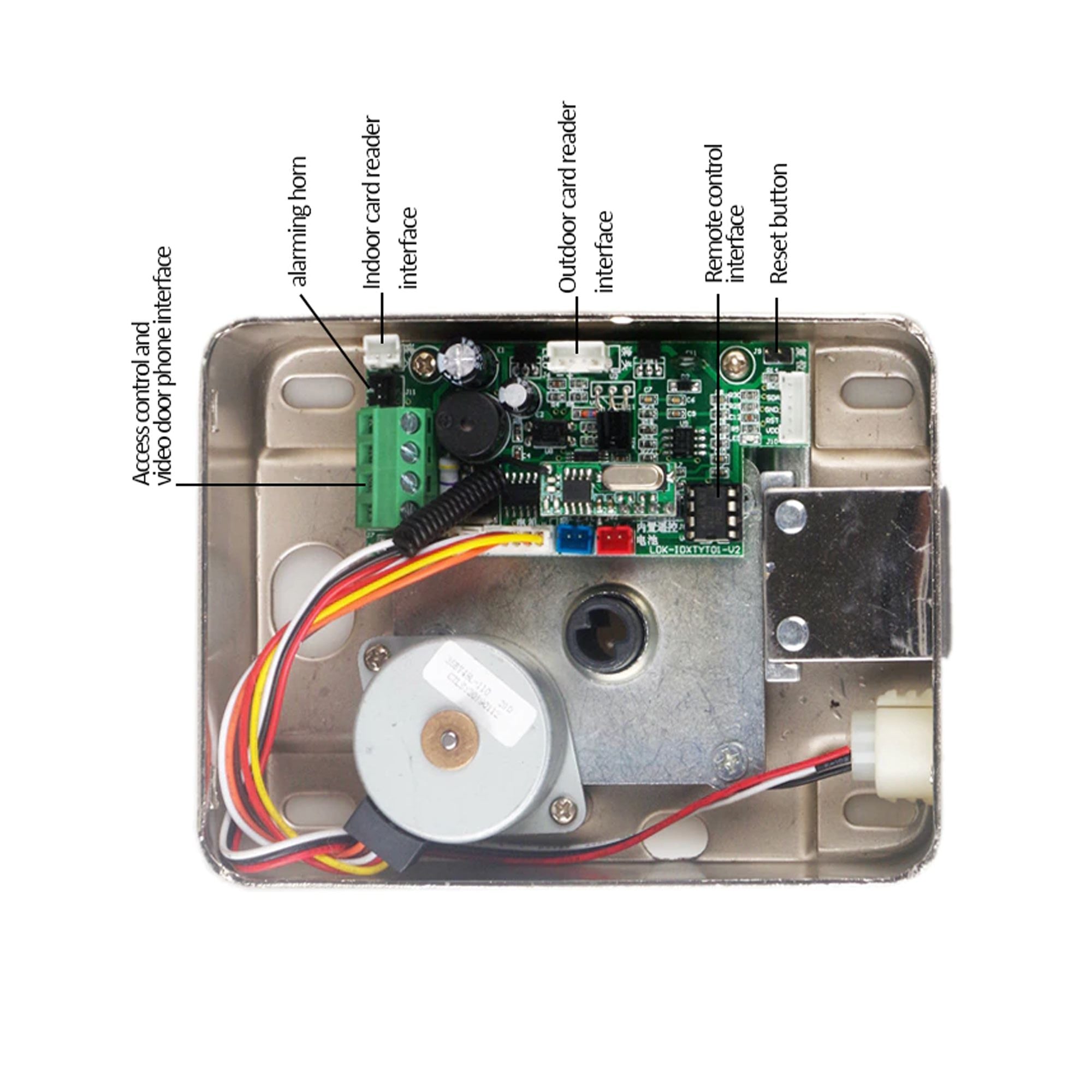 RFID Electric rim door lock main gate lock 12V DC rfid card and tag 125Khz with keys for Office and home Security use