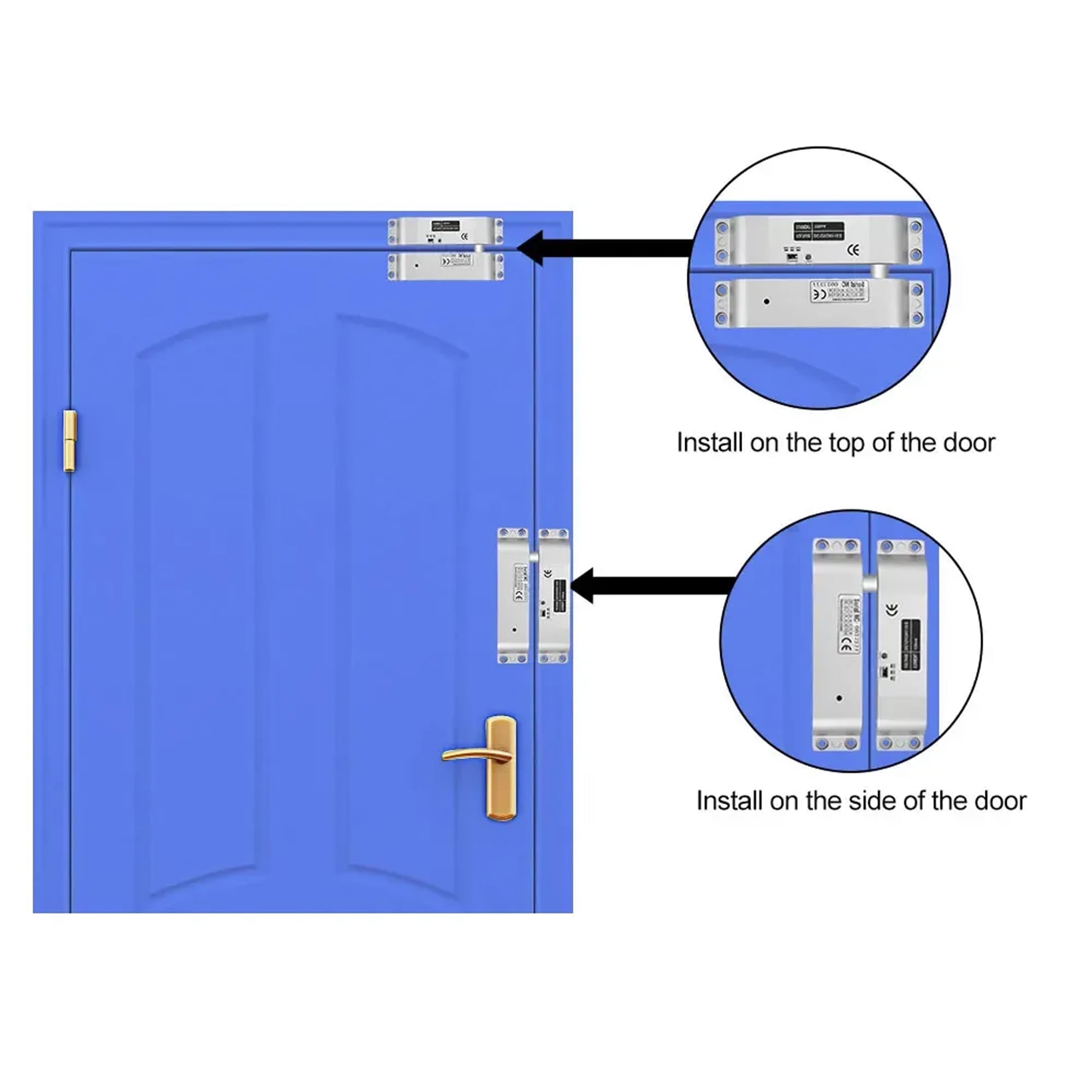 Remote control Drop Bolt Lock Door Access Control Security for metal door wooden door RF 433mhz