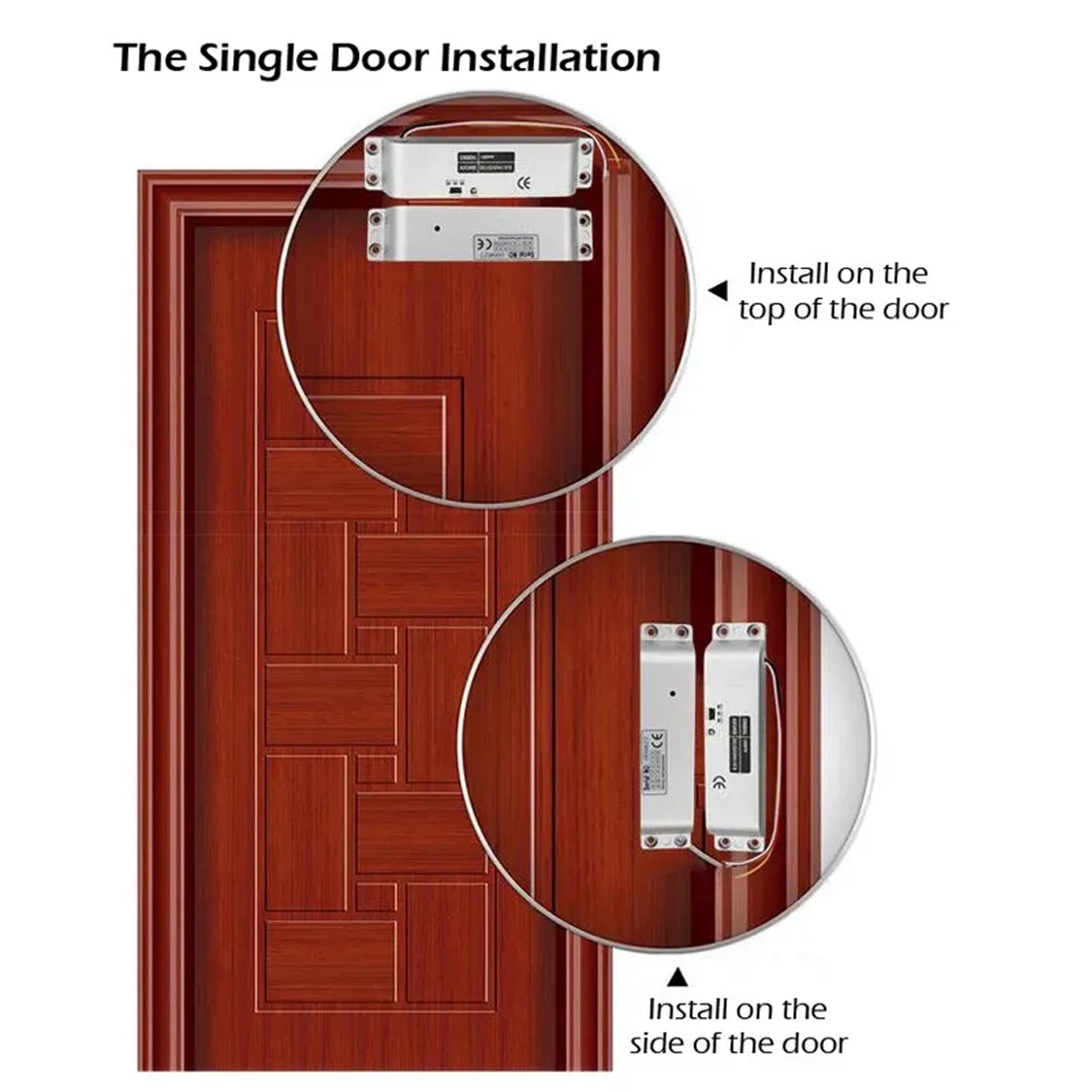 Remote control Drop Bolt Lock Door Access Control Security for metal door wooden door RF 433mhz