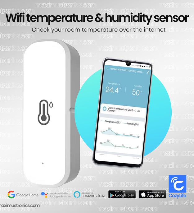 Cozylife WiFi Temperature and humidity sensor Smart Home