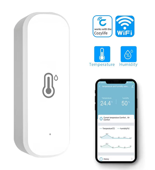 Cozylife WiFi Temperature and humidity sensor Smart Home