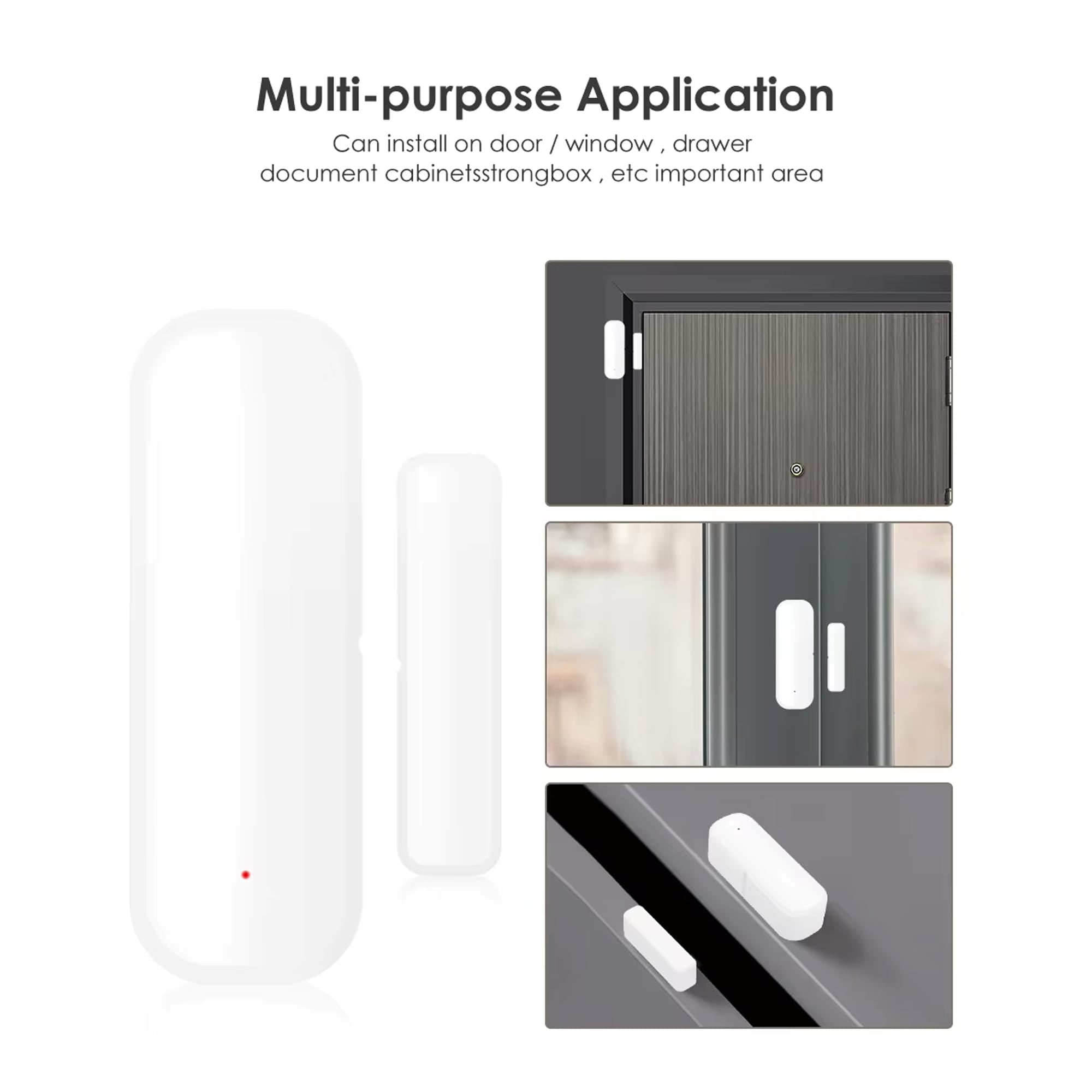 Tuya WiFi Door Sensor Window Sensor Smart Home Wireless Door Detector Smart Life APP Remote Control for Alexa Google Home