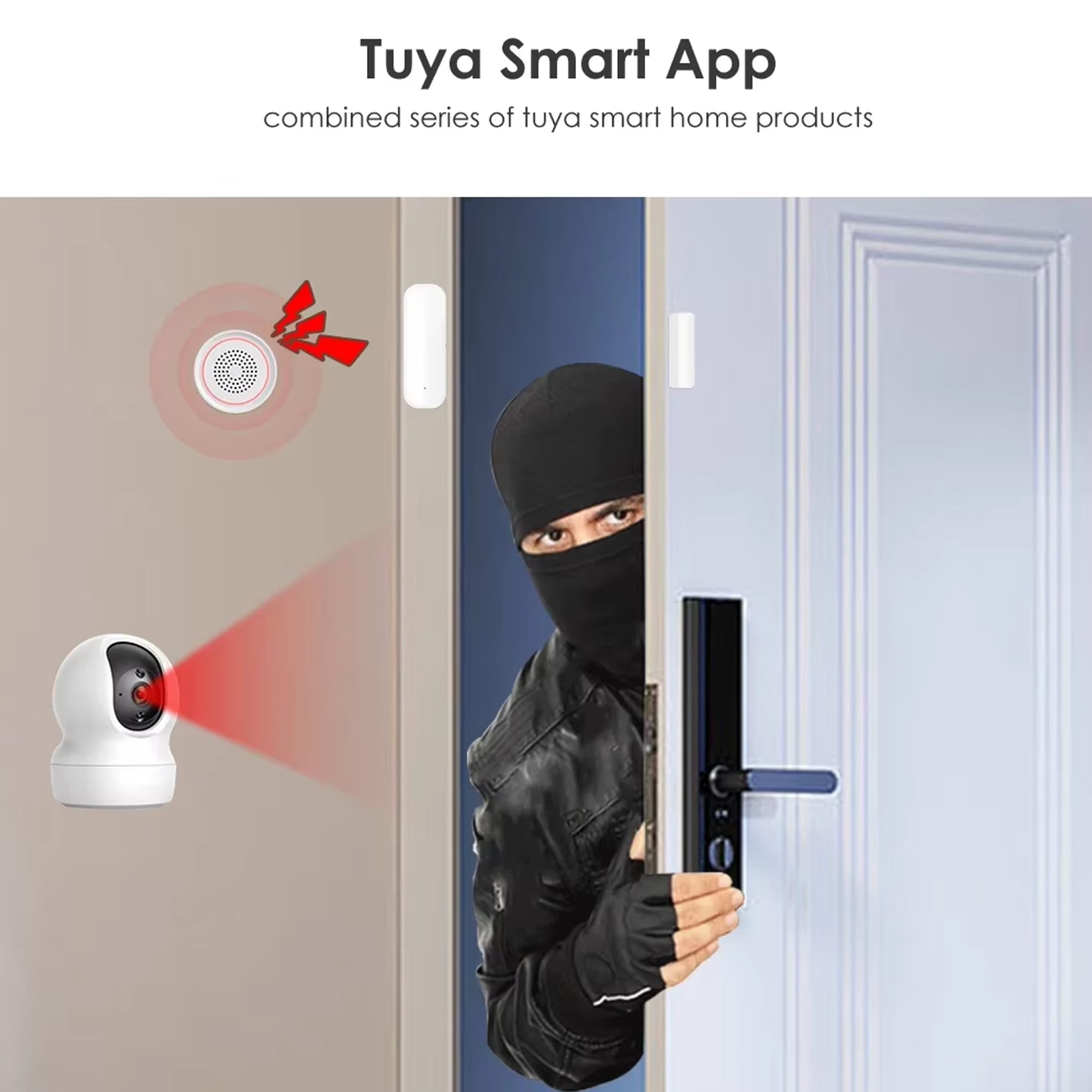 Tuya WiFi Door Sensor Window Sensor Smart Home Wireless Door Detector Smart Life APP Remote Control for Alexa Google Home