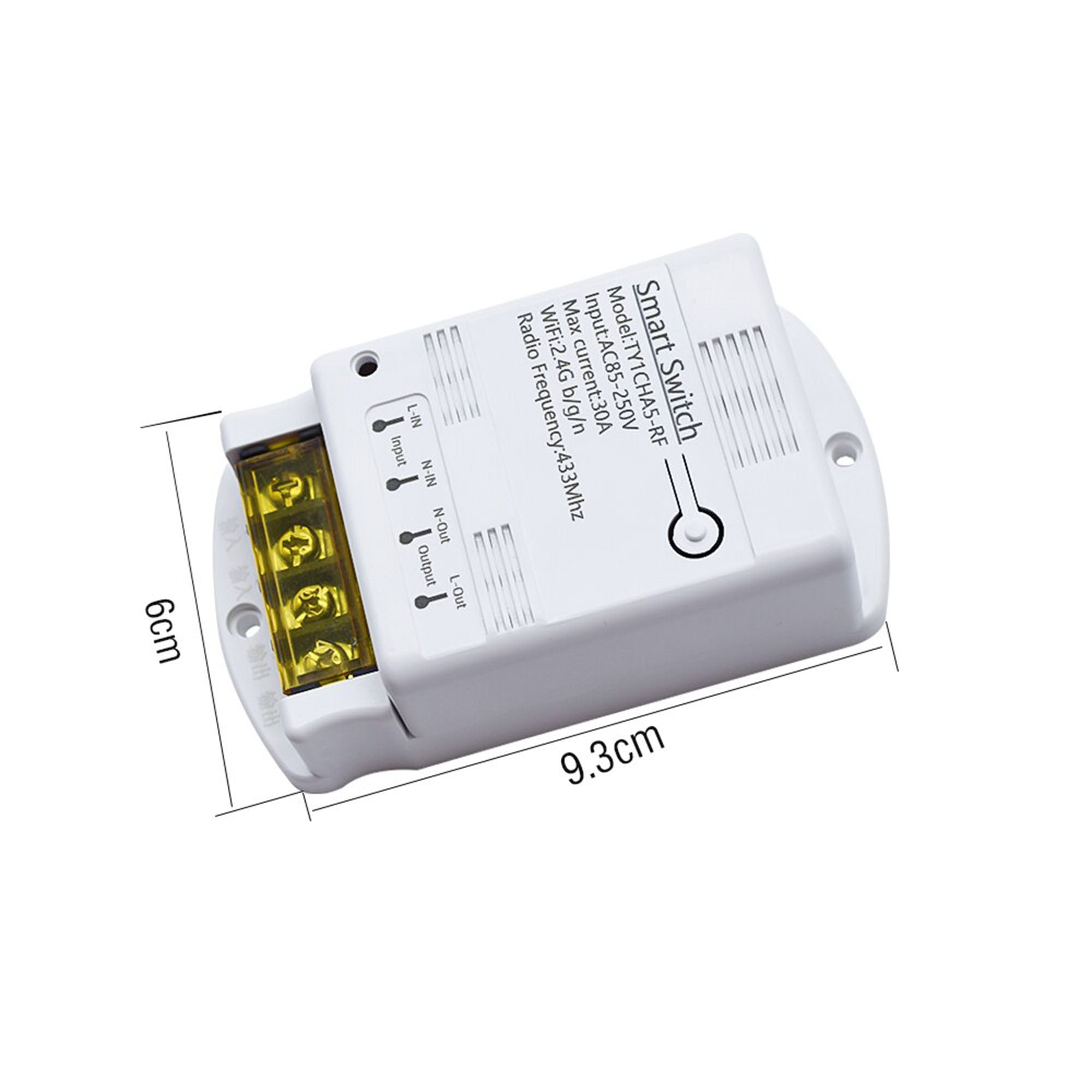 30A Wifi RF433Mhz tuya smartlife remote control switch 220v 6600W for heavyload home appliances