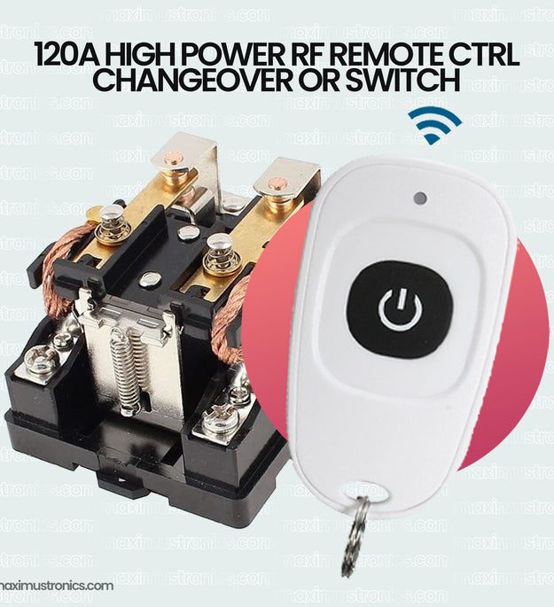 220V 120A High Capacity RF remote control Changeover or switch for geyser water heater air conditioner home automation wireless switch upto 100m range 433mhz