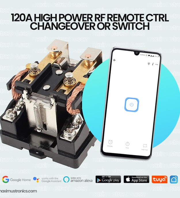 Wifi 220V 120A High Capacity Smart Wifi ChangeOver or Switch geyser water heater  air conditioner  Tuya app Smart life Set timer or Schedule