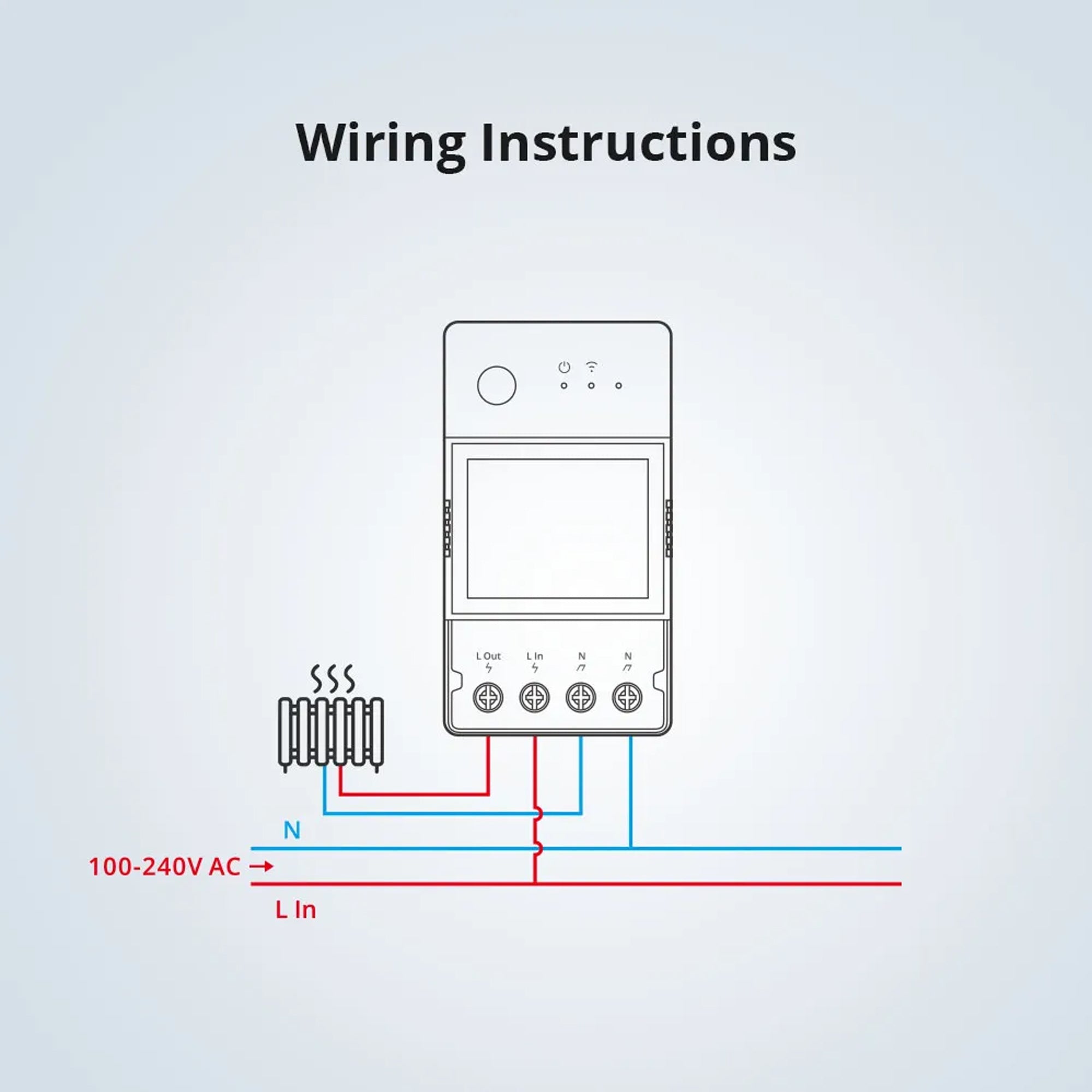 Sonoff POW Elite 20A Smart Power Meter Switch Energy power monitering on screen and ewelink app , smart wifi switch for motor, water pump, or other home appliances