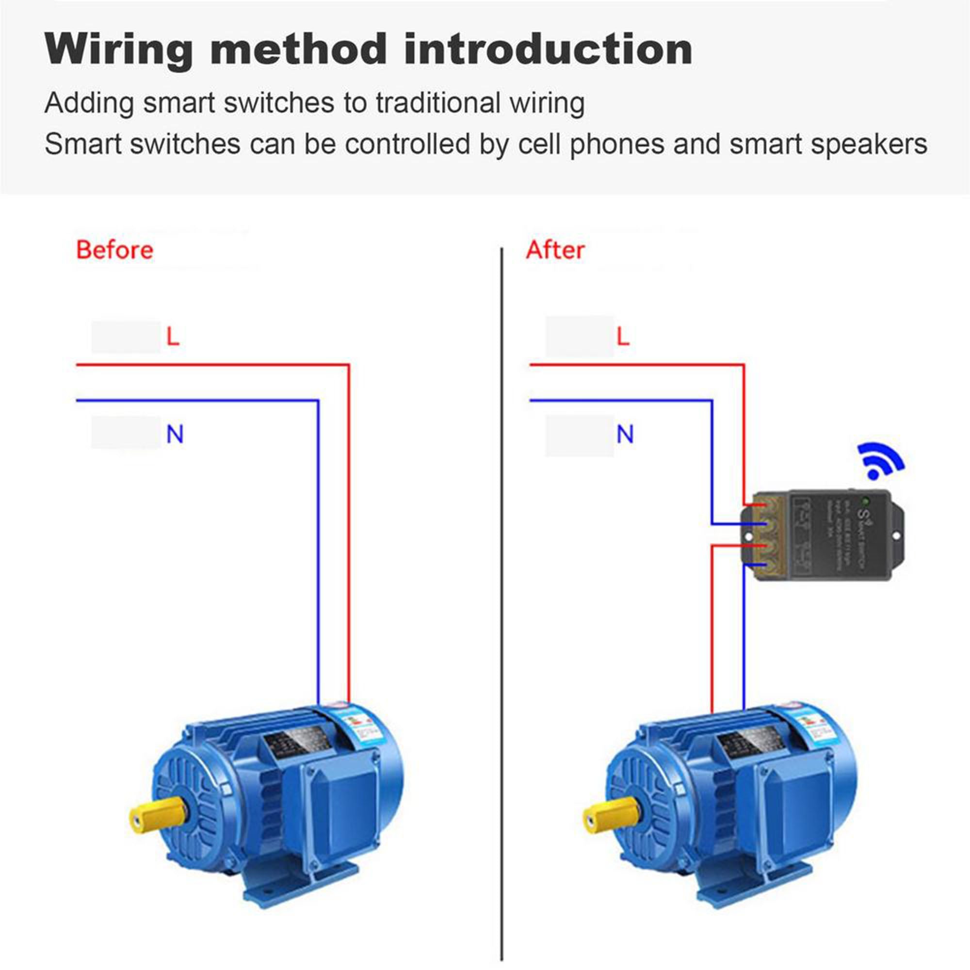 30A 220V Ewelink Smart wifi switch for heavyload appliances geyser, electric heater, air conditioner, water pump, motor, mobile app