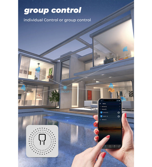 Motor Smart Wifi Switch  Water pump Motor 220v AC 16A 3520W capacity Work with An External Switch smart life Tuya app Home automation