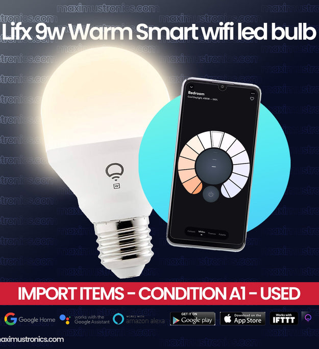 Lifx 9w Mini Warm Smart wifi led bulb 650 Lumens Temp 2700K - USA high quality branded import items condition almost fine