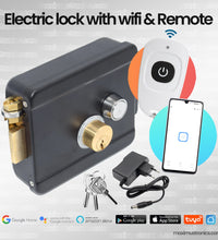 Smart Lock Rf433 Smart Wifi RF 433mhz 12V electric door lock for main gate lock with ad ...